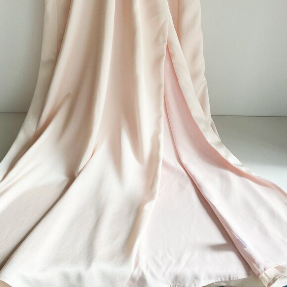 Lovers and Friends Blush Pink Empire Wiast Butterfly Sleeve Front Slit Dress - Picture 5 of 11